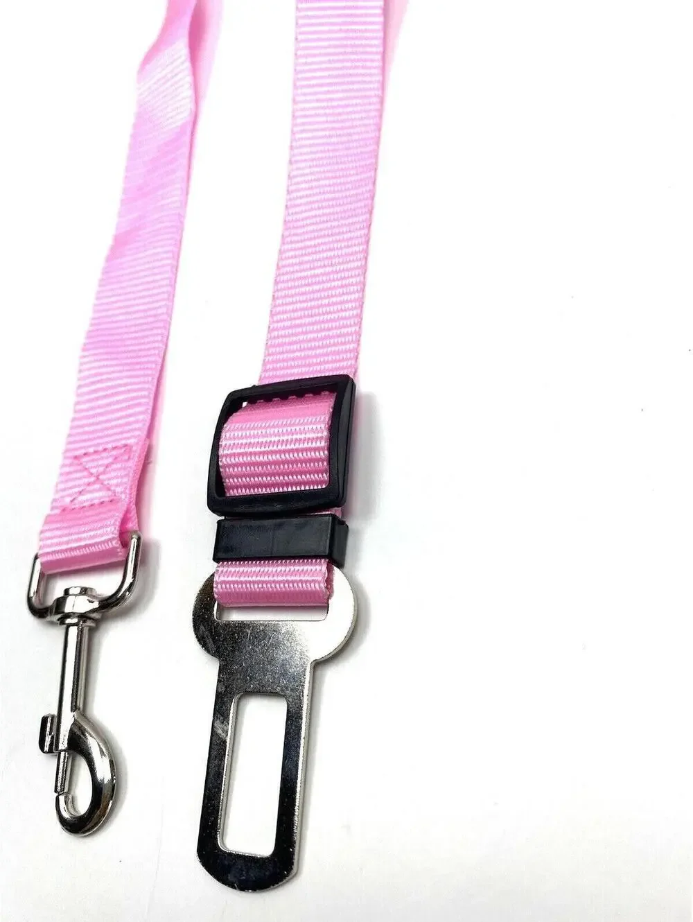 Pink Adjustable Dog Seat Belt Pet Car Safety Harness Travel Accessory New